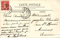 CPA Lourdes the castle and mountains