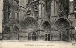 CPA Kathedrale von Bourges das Gatter
