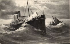 CPA heavy weather on the dimensions Normans (boat boat)