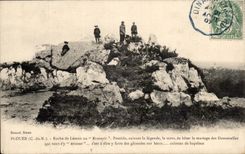 Plouer CPA Roche de Lemon ou Erussoir suivant sa legende 