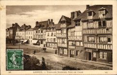 Lisieux CPA alte Hauser Strasse mit dem Behalter