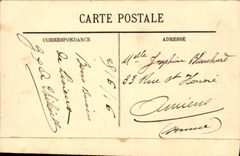 Lisieux CPA alte Hauser Strasse mit dem Behalter