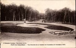 CPA Bohrgerat der Compiegne Ansicht der Reinigung des Waffenstillstands (11 November 1918)