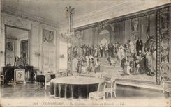 Compiegne CPA das Schloss Wohnzimmer des Rates