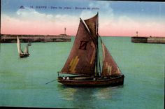 Dieppe CPA in den Piers Booten der Sunde