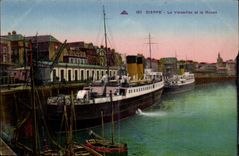 Dieppe CPA Versailles und Rouen (Boot)
