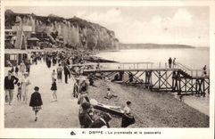 Dieppe CPA der Weg und der Steg