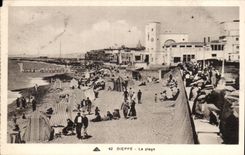 Dieppe CPA der Strand