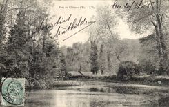 Park des Schlosses von haben - die Insel - CPA