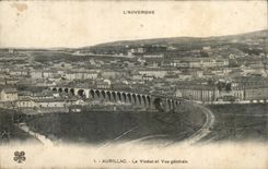 Aurillac - the Viaduct and View - CPA
