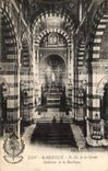 Marseille - Statue de Notre Dame de la Garde - Interieur de la Basilique - CPA 