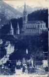 Lourdes CPA Basilica and the cave