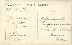 Lourdes - Bernadette into religeuse - CPA