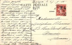 Honfleur CPA Statue de ND de Grace dans al chapelle