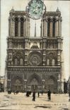 Paris CPA Notre Dame (place of the square)