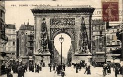 Paris CPA Gate St Denis