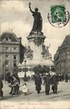 Paris CPA Statue of the Republic