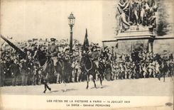 Paris CPA Defiles of the victory has Paris July 14th 1919 the procession General Pershing