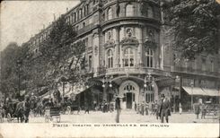 Paris CPA Theatre du Vaudeville et Bd des Italiens