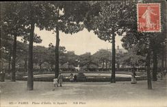 Paris CPA Place d'Italie Le square