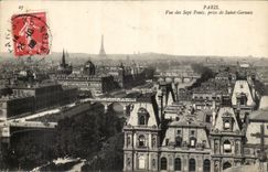 Paris CPA Vue des SEpt ponts prise de Saint Gervais