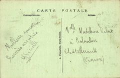 Paris CPA Avenue de l'opera prise de l'hotel du Louvre