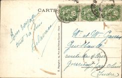 Paris CPA Hotel de ville et pont d'Arcole