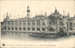 Paris CPA Exposition universelle de 1900 palais de la Navigation (bateau boat ship)