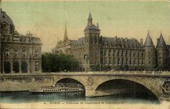 Paris CPA Tribunal de Commerce et conciergerie (jolie carte toilee)
