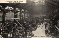 Paris CPA Hotel des monnaies Atelier des medailles