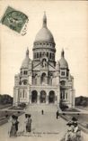 Paris CPA Basilique du Sacre Coeur Facade principale