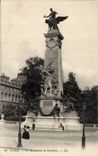 Paris CPA Louvre Monument de Gambetta