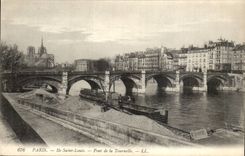Paris CPA ile Saint louis Pont de la Tournelle