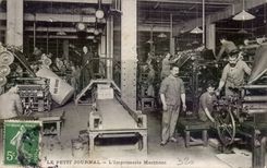 Paris CPA the Small Newspaper printing works Marinoni TOP (newspaper presses media)