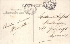 Paris CPA the Small Newspaper part of the service of Transport (Publications volumes) TOP (newspaper presses media)