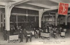 Paris CPA the Small Newspaper Large court of forwardings and departures (Publications volumes) TOP (newspaper presses media)