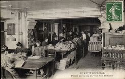 Paris CPA the Small Newspaper Small part of the service of Pilous the TOP (newspaper presses media)