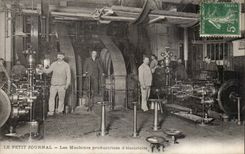 Paris CPA the Small Newspaper producing machines of electricity TOP (newspaper presses media)