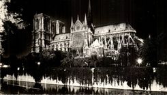 Paris CPA Notre Dame la nuit