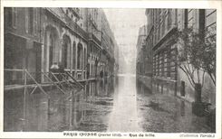 Paris CPA 1910 Rue Floods of Lille