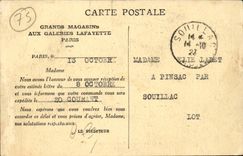 Paris CPA Street Halevy and street Gluck