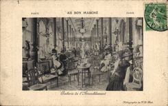 Paris CPA With the Good market Gallery of furnishing