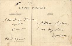 Paris CPA new fashion the trouser skirts With wood (automobile taxi) TOP