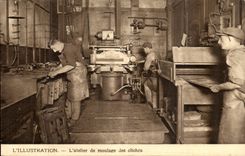 Illustration CPA the moulding shop of stereotype (press media)