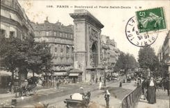 Paris CPA Boulevard and Porte St Denis