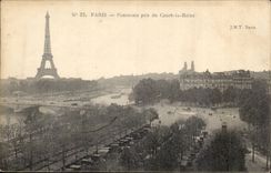 Paris CPA Panorama taken of the Course the queen