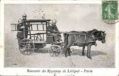 Gedachtnis Paris-CPA des Konigreiches von Lilliput Paris (Sappers stellen Feuerwehrmannzwerge) in den Schatten