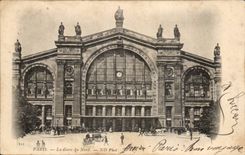 Paris CPA Train station of North