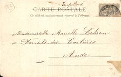 Paris CPA old Street of the temple