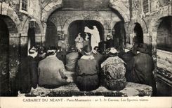 Paris CPA Montmartre Cabaret du neant Caveau Les spectres tristes